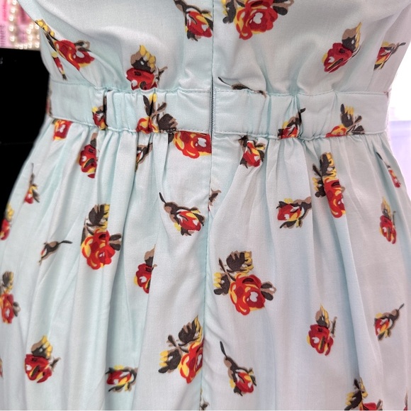 J.Crew Mercantile Faux Wrap Mini Dress – Blue Floral Print – Size 00 - Picture 6 of 16